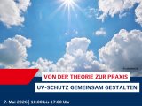 Kolloquium „Von der Theorie zur Praxis: UV-Schutz gemeinsam gestalten“ am 7. Mai 2026 in Hamburg